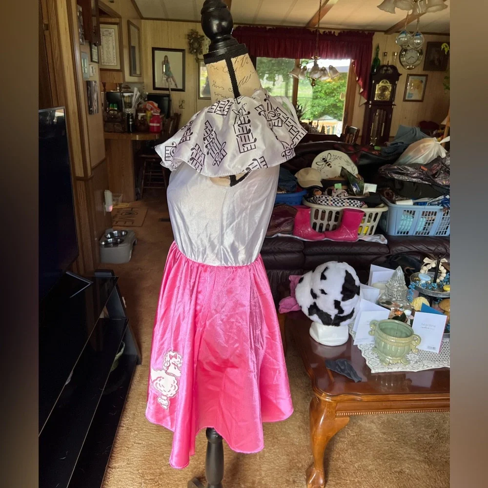 🐩Rubie’s vintage 1950s Poodle Halloween Costume Dress Girls Large 12-14.🐩